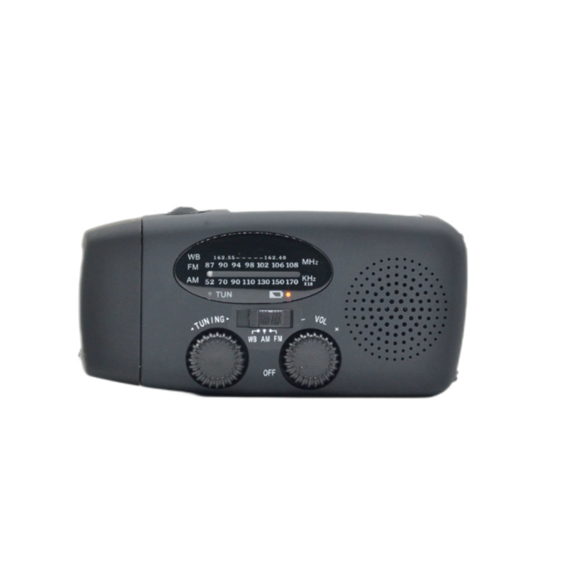 Outdoor disaster relief hand-crank solar charging radio mini emergency with lighting function radio
