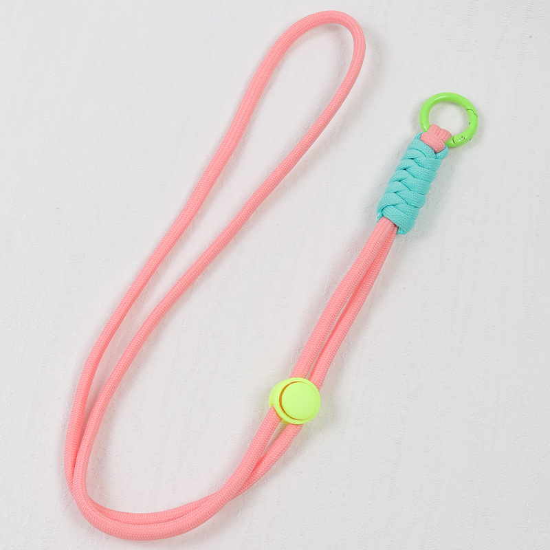 Phone lanyard wrist strap pendant phone chain hanging rope key female twist pendant neck hanging