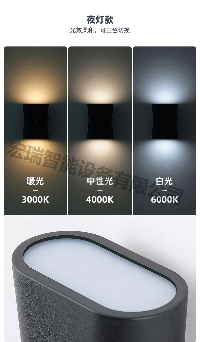 LED Fill Light Sleep Smart Light Control Induction Energy Saving Light Bedroom Bedside Wall Light Minimalist Wall Hanging Light