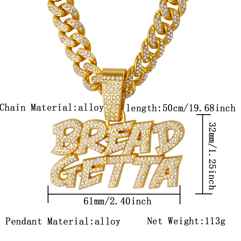 金色BREADGETTA吊坠项链