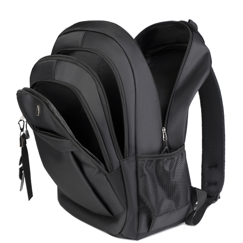 Backpack men women junior high school high school college student Oxford cloth schoolbag large capacity Europe business trip travel backpack