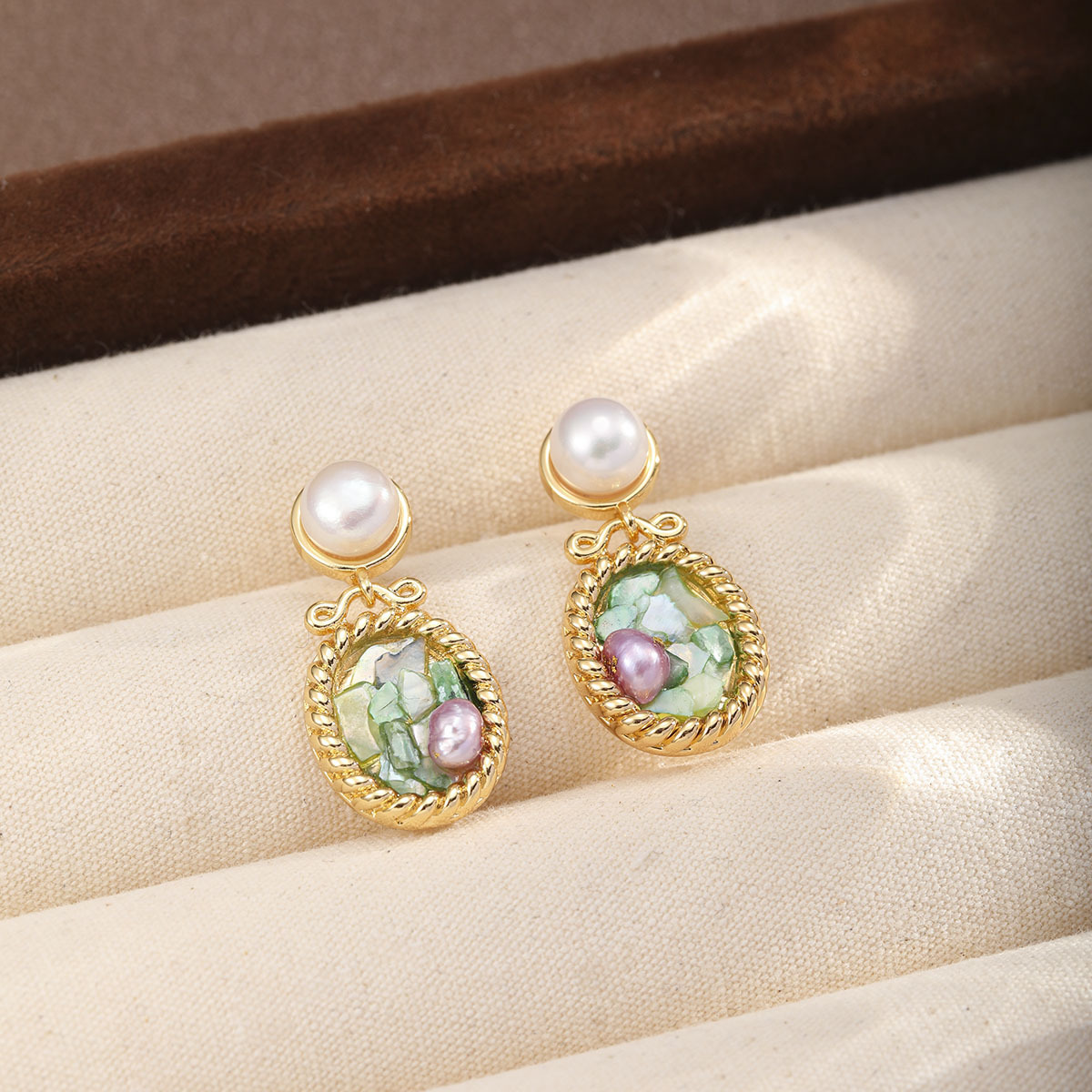 Pearl Earrings Women Commute Rhinestone Earrings Feel Earrings