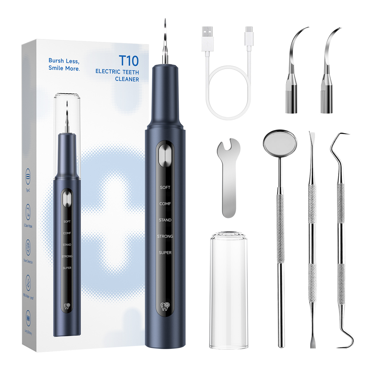 Yue'er Wanwan ultrasonic tooth cleaner, removes tartar, water flosser, whitening device, electric tooth cleaner, tooth cleaning machine