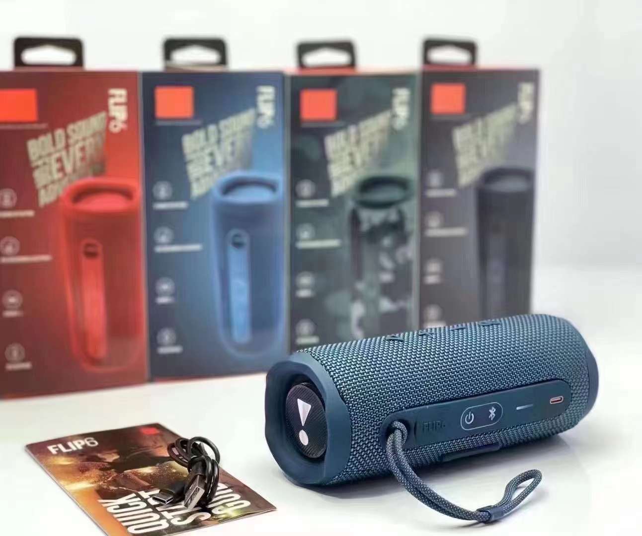 JB Top FLIP6 Kaleidoscope 6th Gen Wireless Bluetooth Speaker Subwoofer Outdoor TWS Mini Speaker
