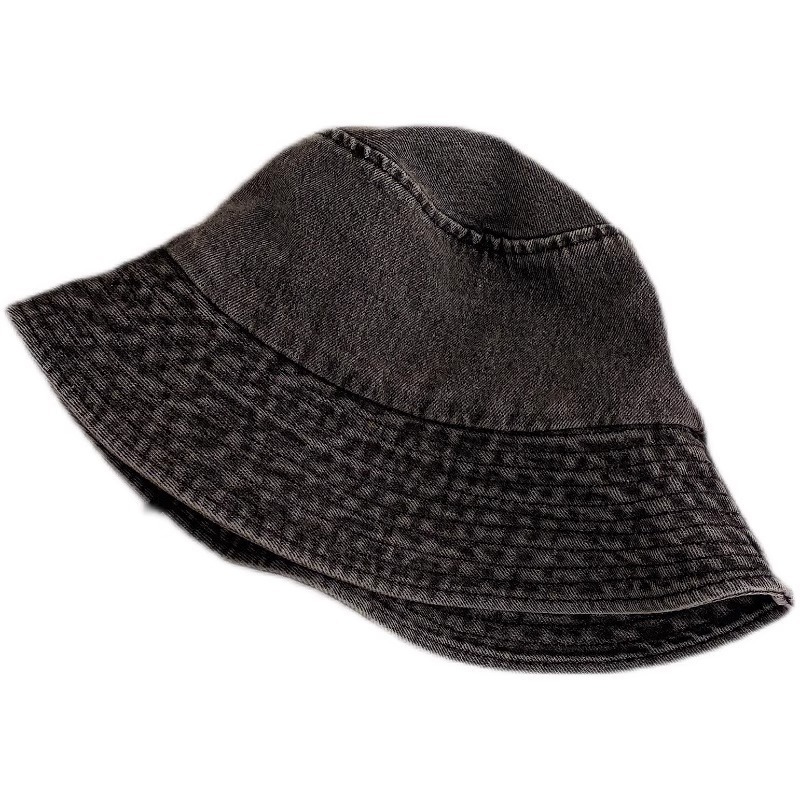 Hat for Women, Spring/Summer/Autumn, Washed Fisherman Hat, Simple Sun Protection, Denim Basin Hat