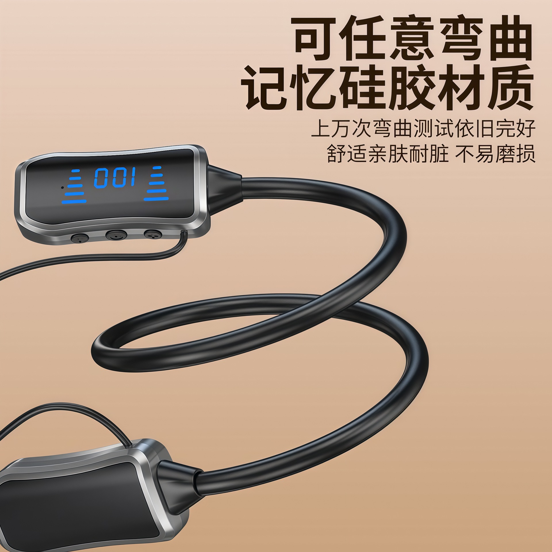 New Bluetooth earphones, neckband sports earphones, universal for phones, stereo sound, long battery life