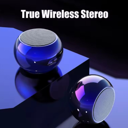 M3 Electroplated Gradient Metal Small Steel Cannon Mini Portable Small Speaker Wireless Audio Outdoor TWS Gift Speaker