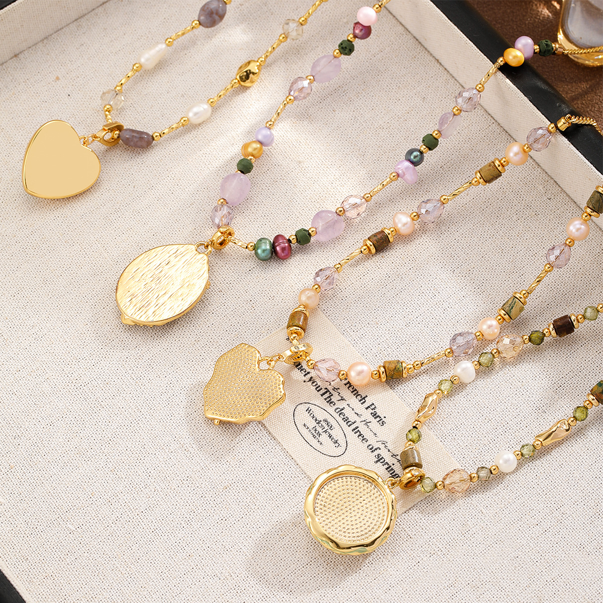 NALA New Chinese Style Accessories Freshwater Pearl Necklace Accessories Women Natural Stone Necklace Niche Clavicle Chain