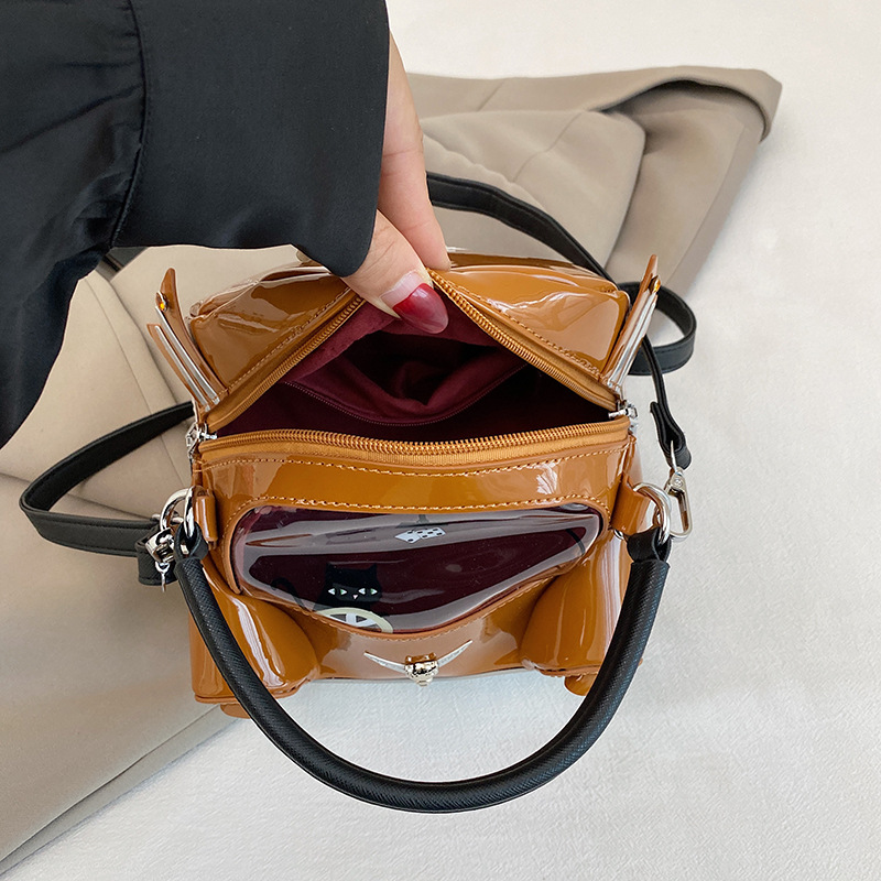 Street Style Cartoon Car Handheld Bag for Women New High Texture Novelty Shoulder Crossbody Bag