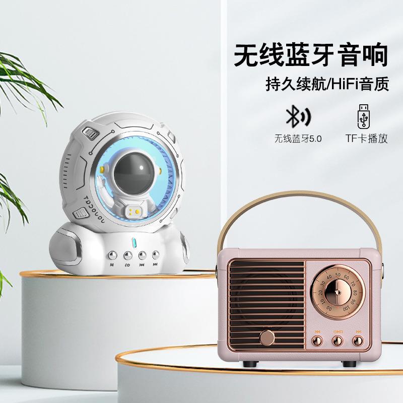 TT new space cat cartoon Bluetooth speaker audio portable small custom logo car