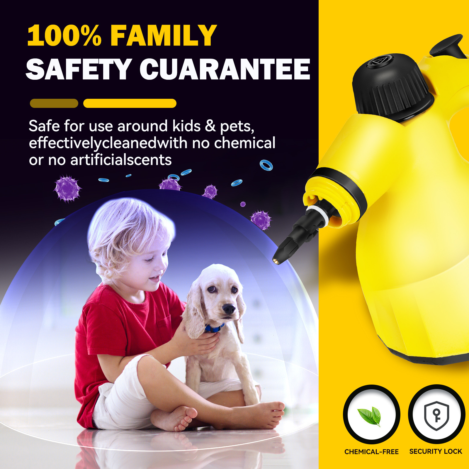 Handheld High-Temperature Steam Cleaning Machine Russia Cleaner Household High-Pressure Cleaning Machine