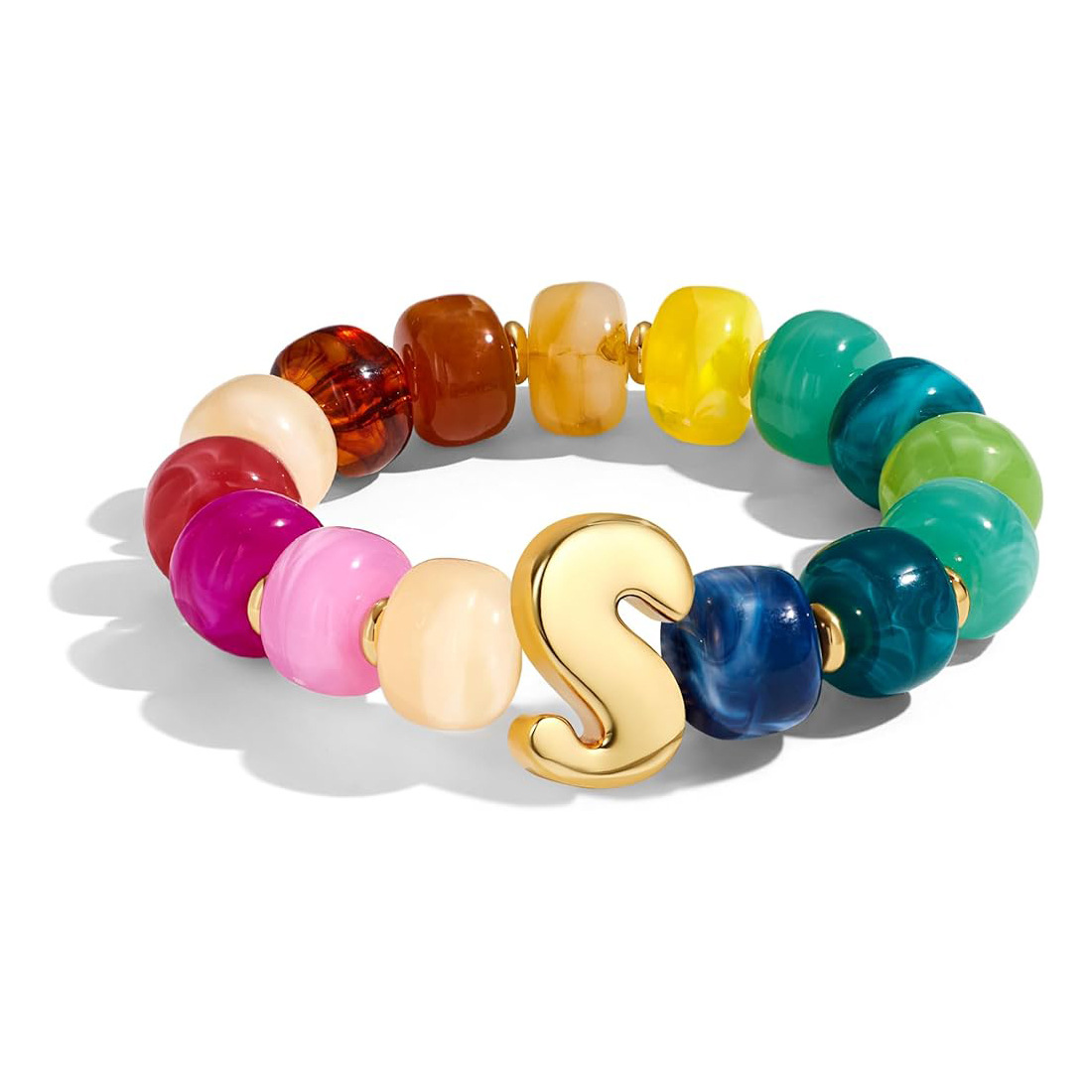 Acrylic Oval Stitching Bracelet Simple Casual Bracelet Niche Women's Jewelry