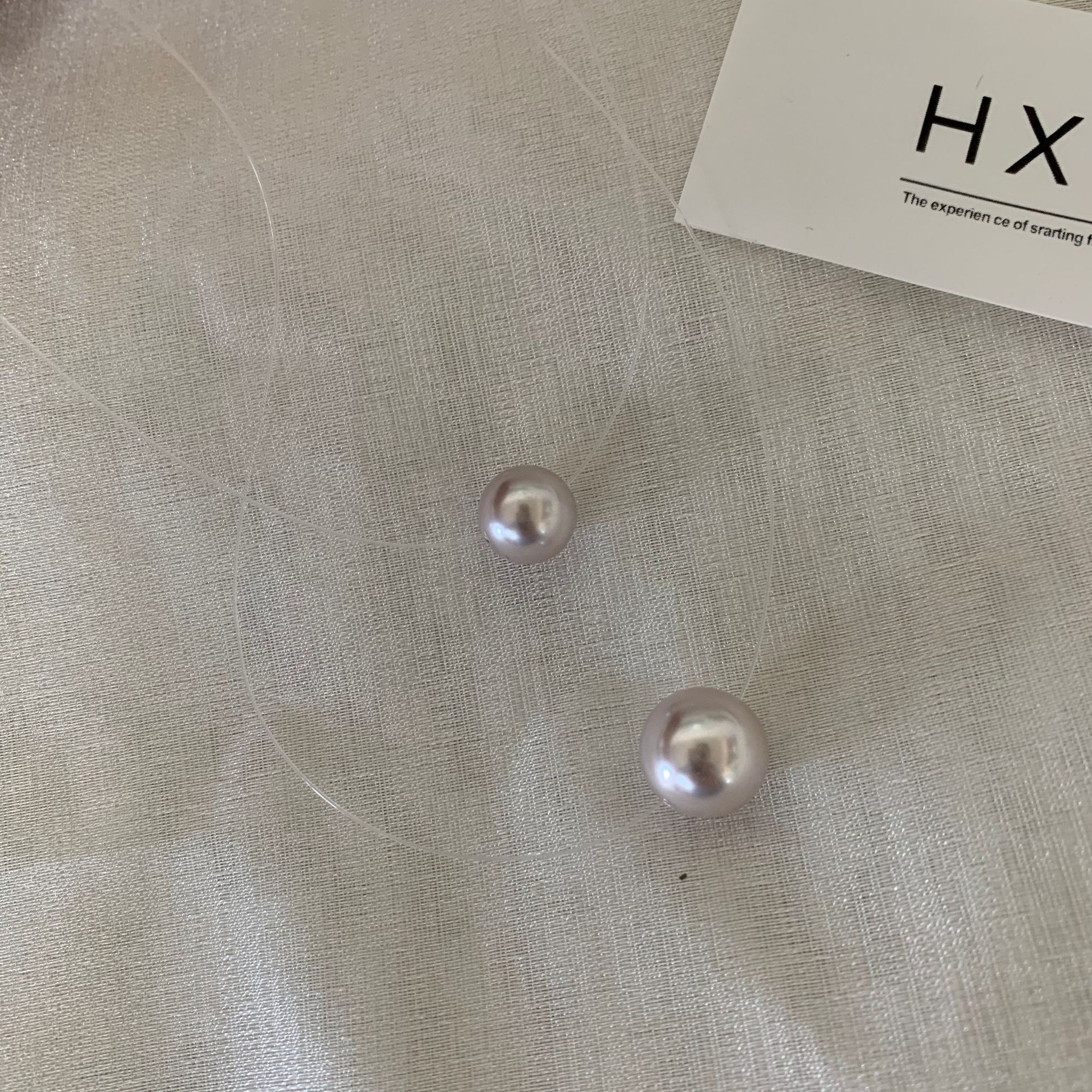 Mermaid tears S925 sterling silver necklace women's niche accessories collarbone chain pearl neck chain
