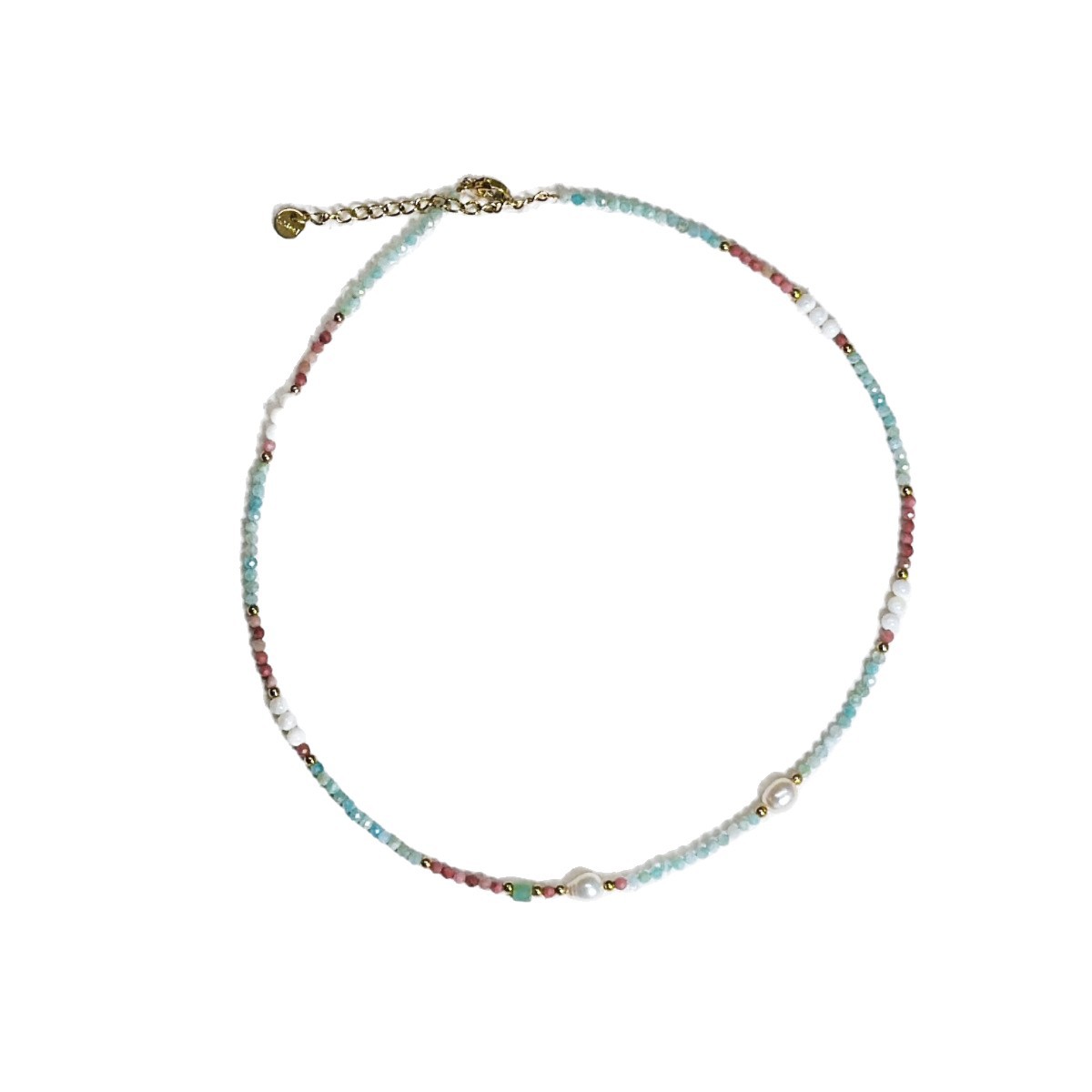 Natural Freshwater Pearl Necklace Natural Stone Beaded Collarbone Chain Fresh Collarbone Chain Necklace Women