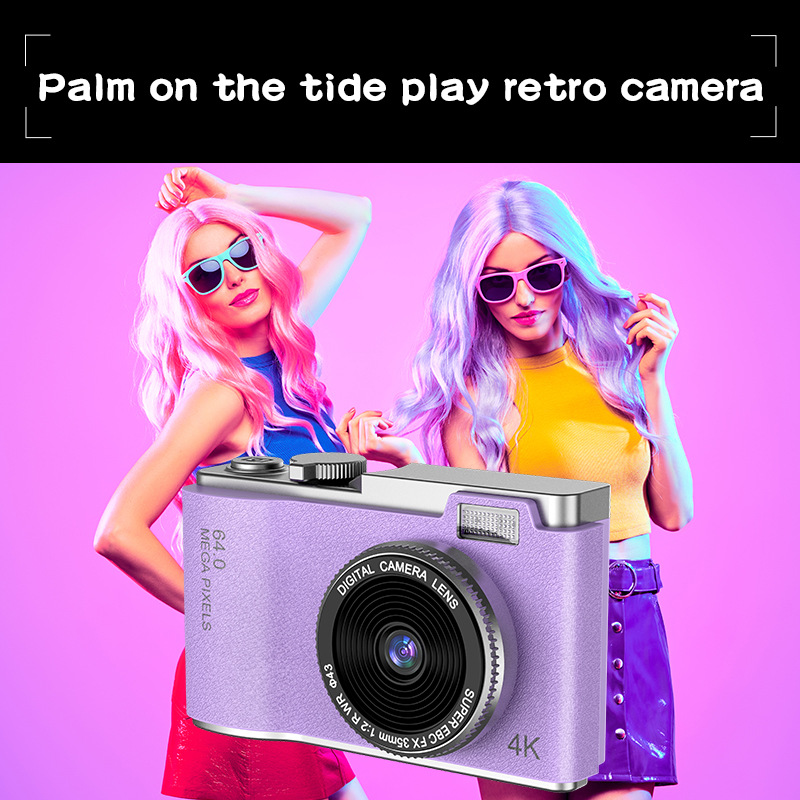 CCD digital children's photography toy portable campus camera gift 4k camera