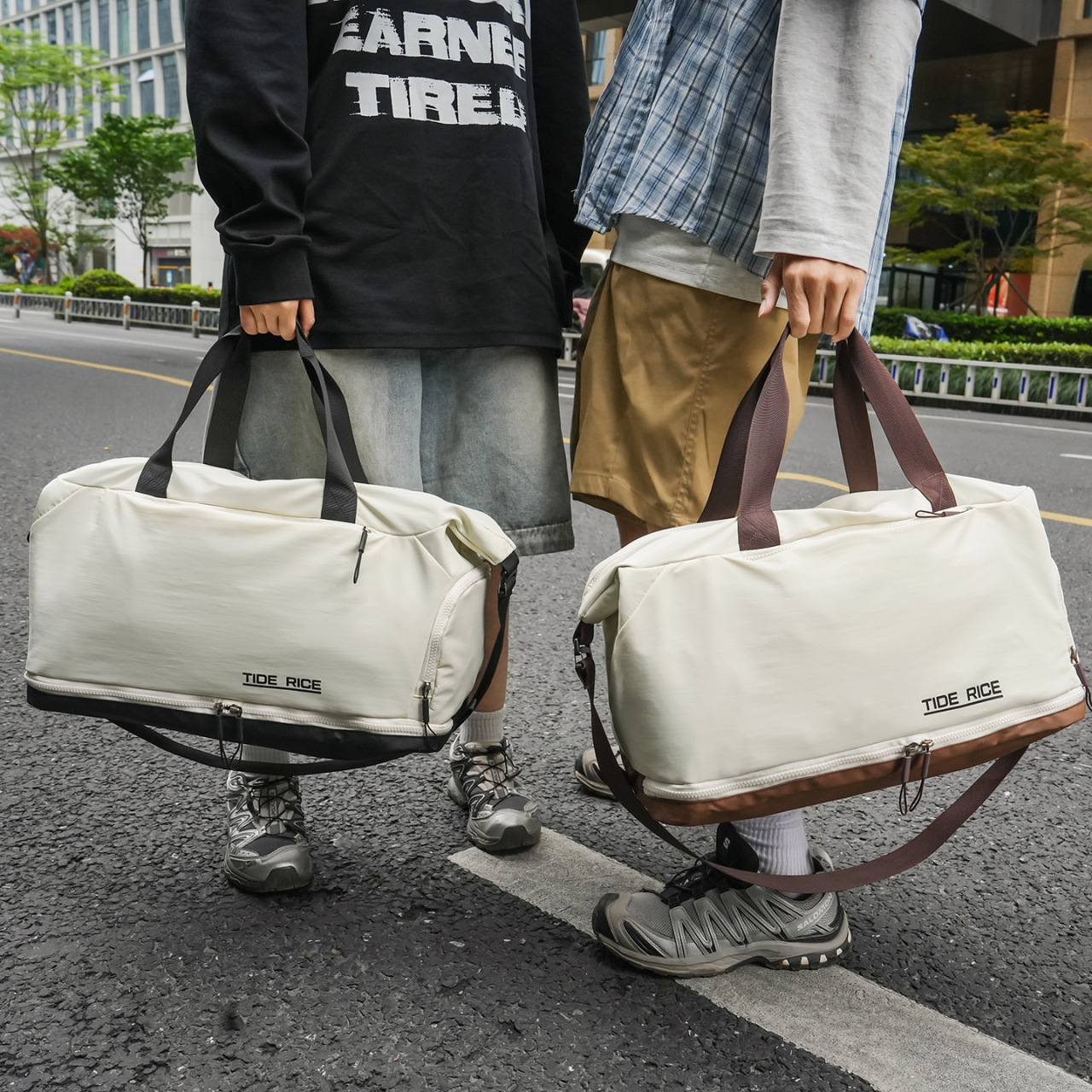 2026 New Wet-Dry Separation Travel Bag Large Capacity Handheld Luggage Bag Men's Women's Sports Gym Bag Customizable Logo