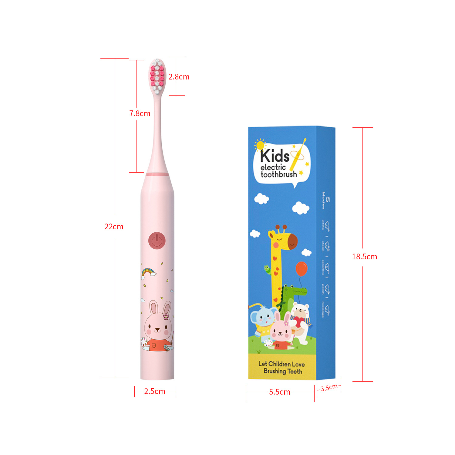 Kids Electric Toothbrush Sonic Soft Bristle Tooth Protection Electric Toothbrush Cute Cartoon Household Smart Toothbrush Factory