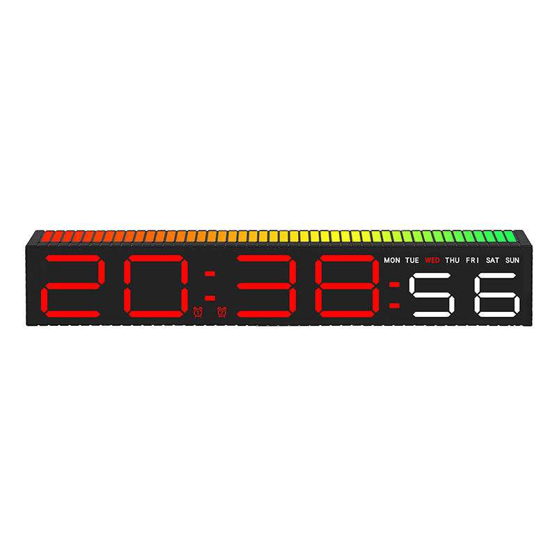 LED Electronic Clock Simple Alarm Clock Pickup Light Clock Electronic Clock Bedside Ornament 5517