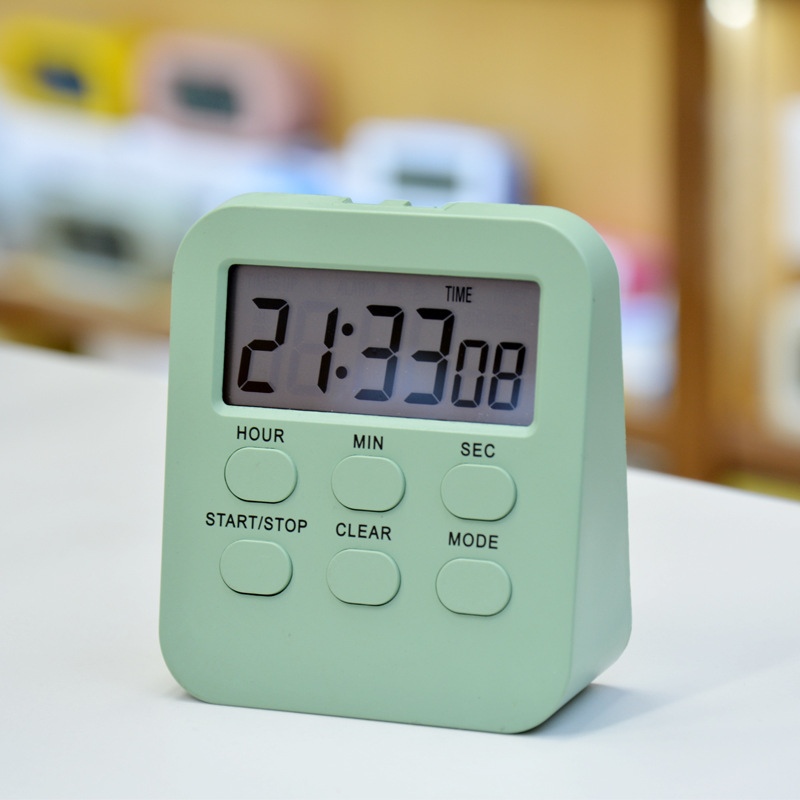 Student Timer Alarm Clock Silent Timing Learning Time Management Kitchen Cooking Timer Reminder Mini Small Alarm Clock