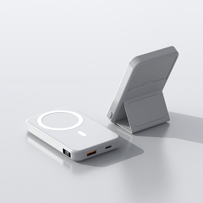 MagSafe Magnetic Wireless Power Bank 10000mAh Large Capacity Foldable Stand 15W Mobile Power