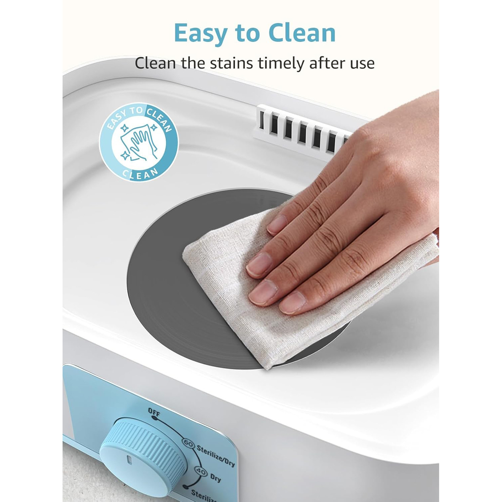 Baby Bottle Sterilizer and Dryer 2-in-1 Large Capacity for Baby
