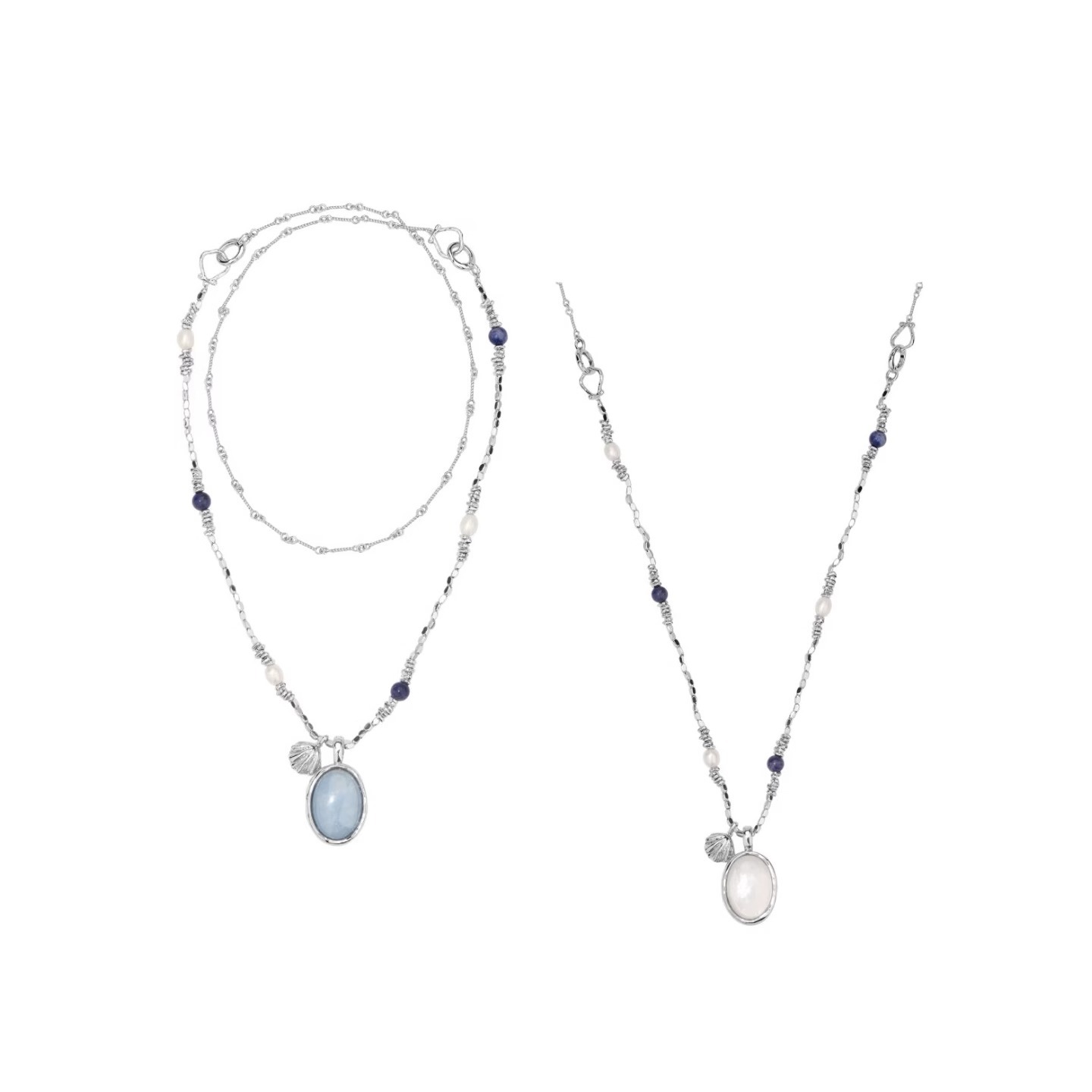 Exclusive Beaded Stone Feiyan Pendant Necklace Women Niche Summer New Long Necklace Sweater Chain