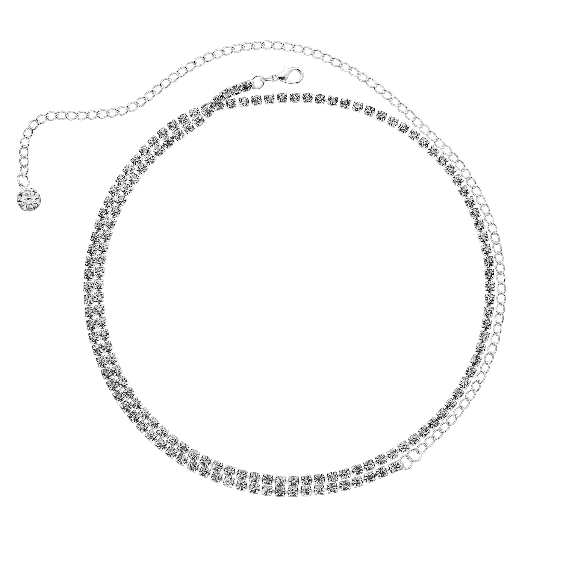 Sexy Charm Simple Beach Nightclub Rhinestone Waist Chain Street Snap Single Layer Waist Chain Body Chain