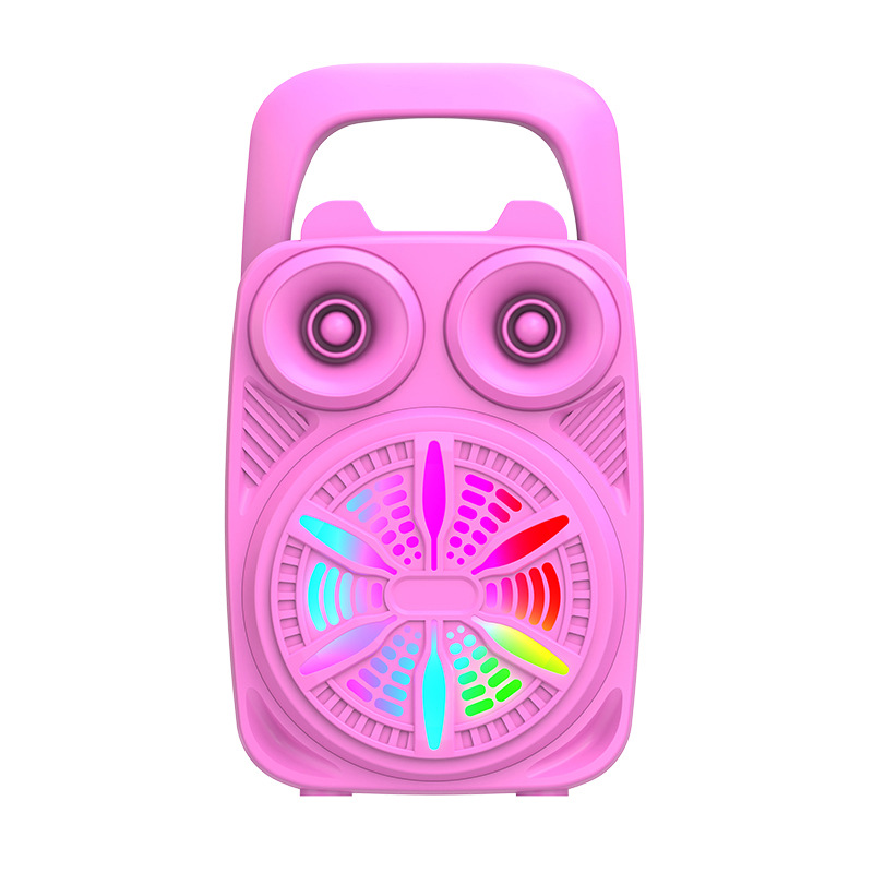 New Bluetooth Speaker Outdoor Portable with Card Slot Small Audio Home Atmosphere Lamp Desktop Audio