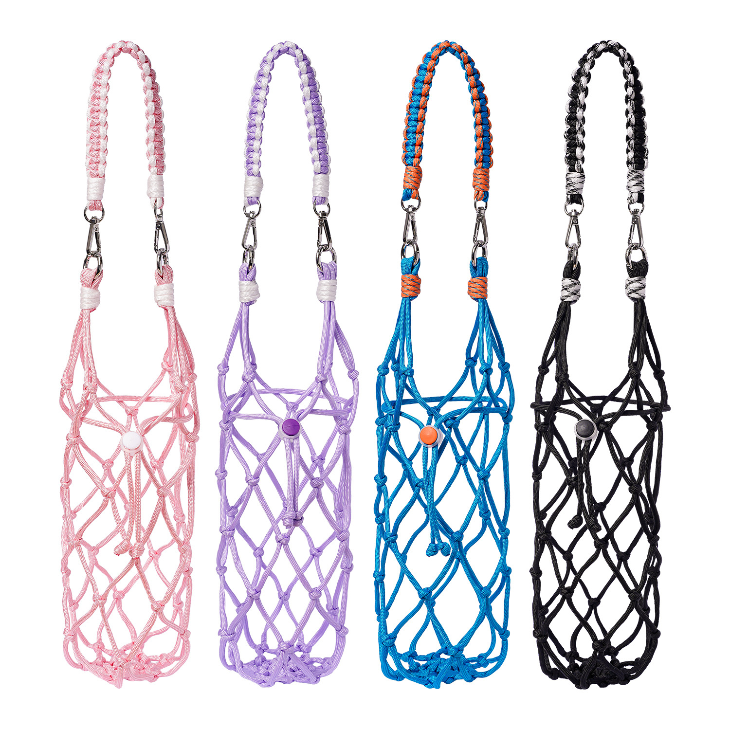 New Stanley Cup Accessory Mesh Bag Cup Cover Handwoven Water Bottle Portable Handheld Rope Outdoor