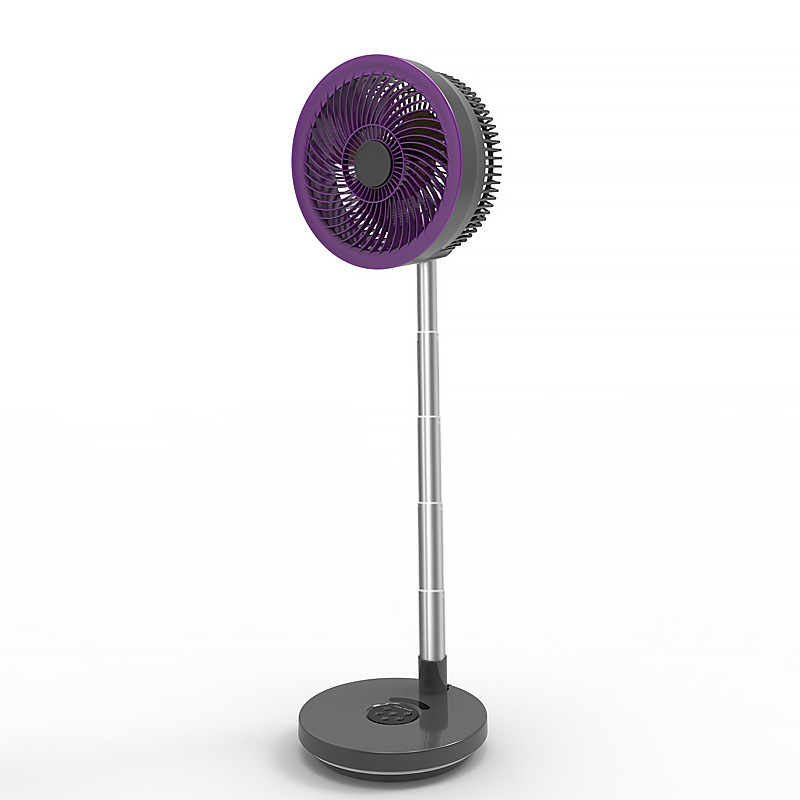2026 New USB Charging Swivel Table and Floor Two-in-One Folding Fan Silent High Air Volume Air Circulation Fan