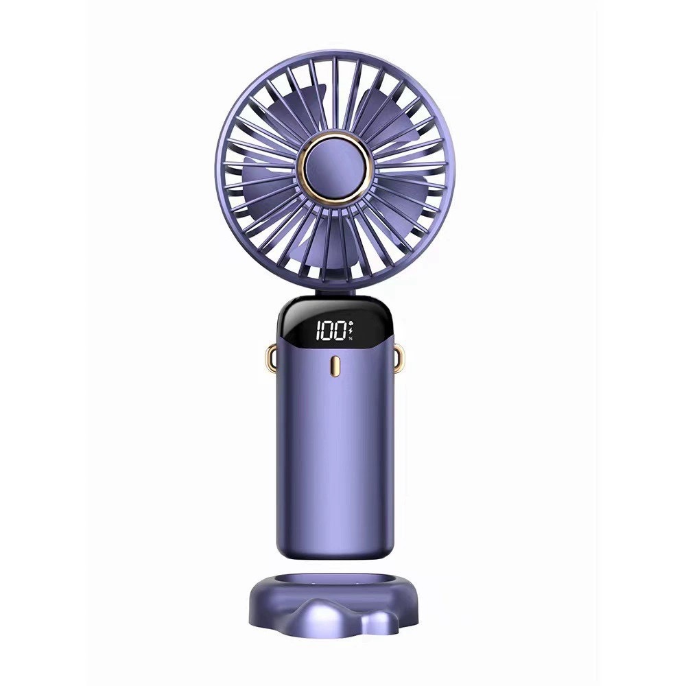 2024 new N15 handheld fan mini portable student small fan digital display folding aromatherapy small electric fan
