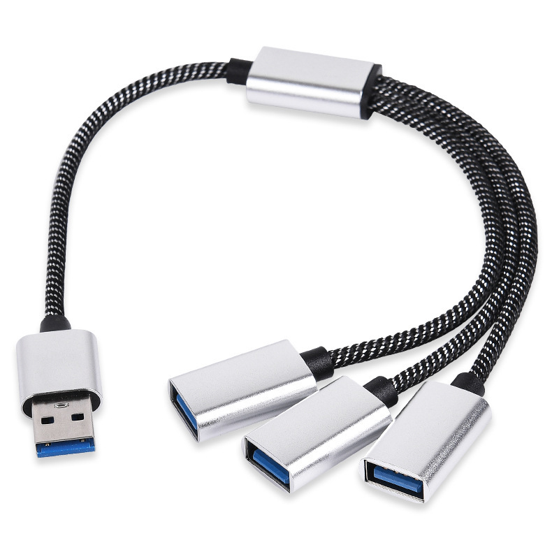 Mobile phone tablet computer usb 2.0 splitter one-to-two hub 2-port hub one-to-two USB data cable
