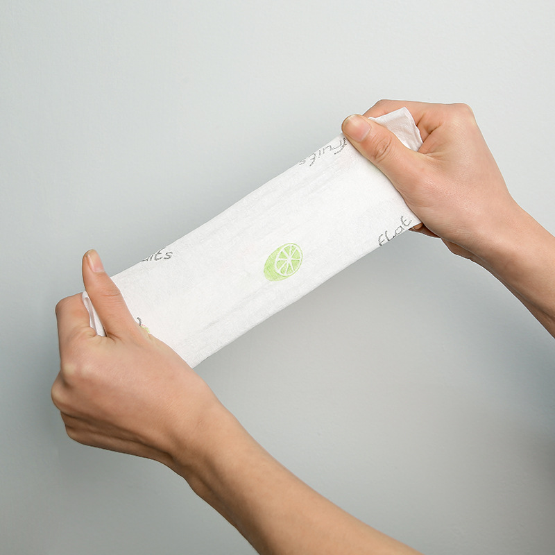Lazy cloth, thickened disposable dish towel, non-greasy, dry and wet use, household kitchen pure white large roll