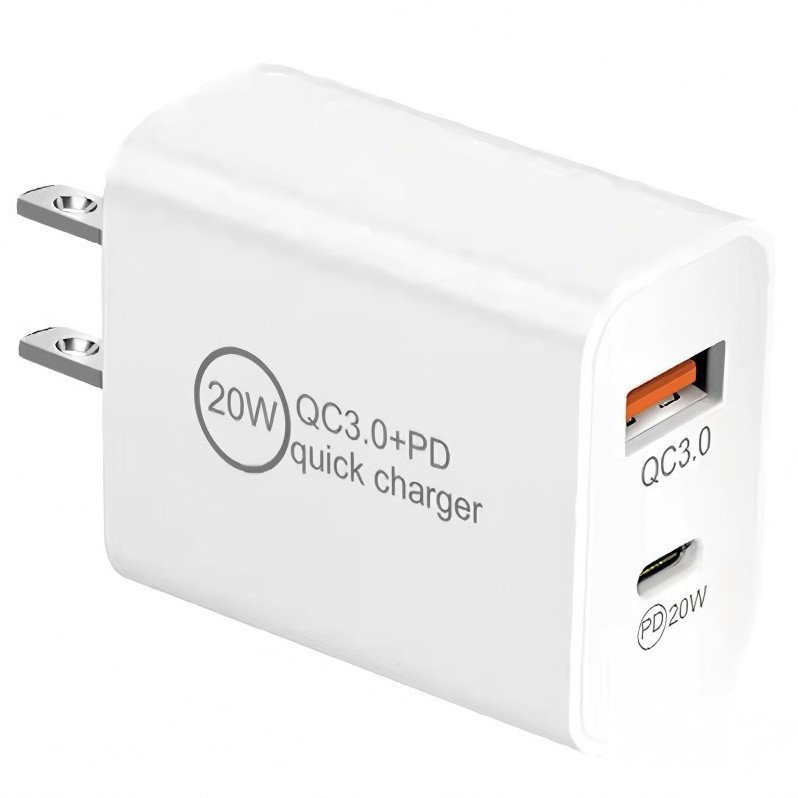 PD20W US Plug Charger Multi-Port for Android Apple USB Charger EU Portable Phone Type-C