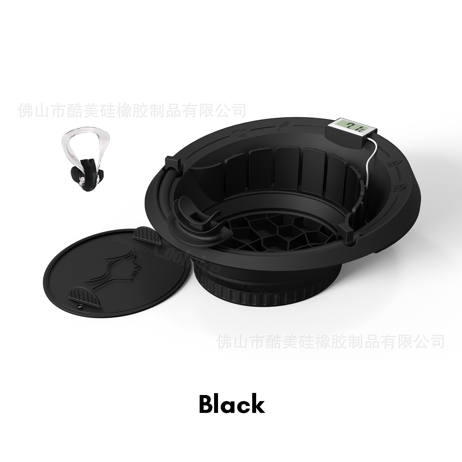 Foldable face basin portable ice pack mold ice water compress facial care travel silicone basin