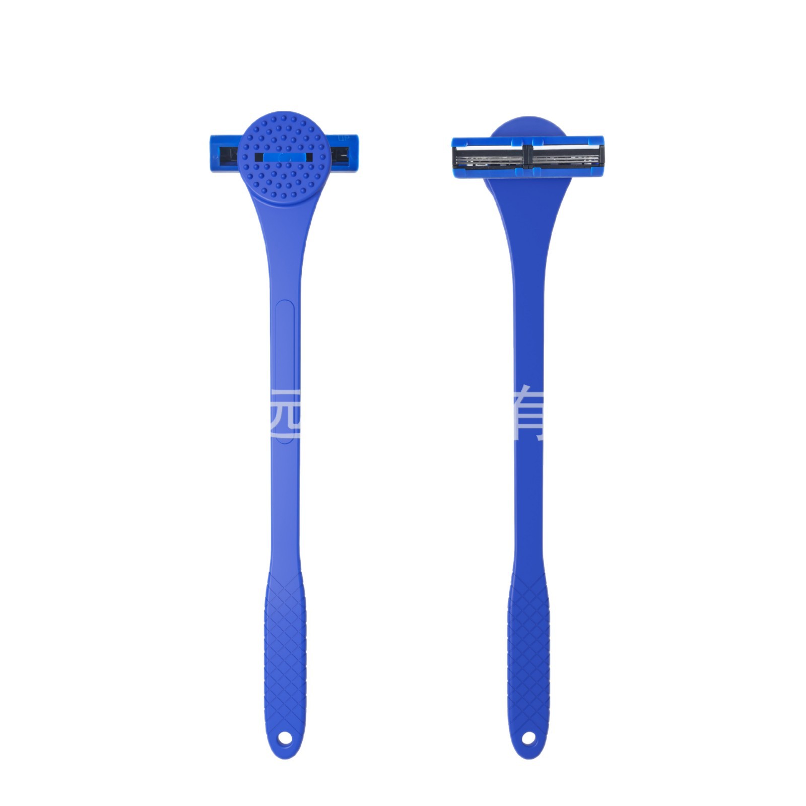 25 New 2-in-1 Back Hair Shaver Manual Three-Blade Large Razor Body Hair Razor Scrub and Shave Integrated Tool