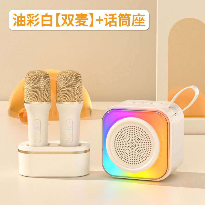 SOAIY SK22 Microphone Speaker All-in-One Bluetooth Singing Karaoke Children Home KTV Machine