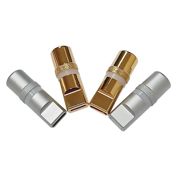 DIY data cable accessory pure copper shell Type-C interface Apple charging head gold-plated RGB luminous color-changing