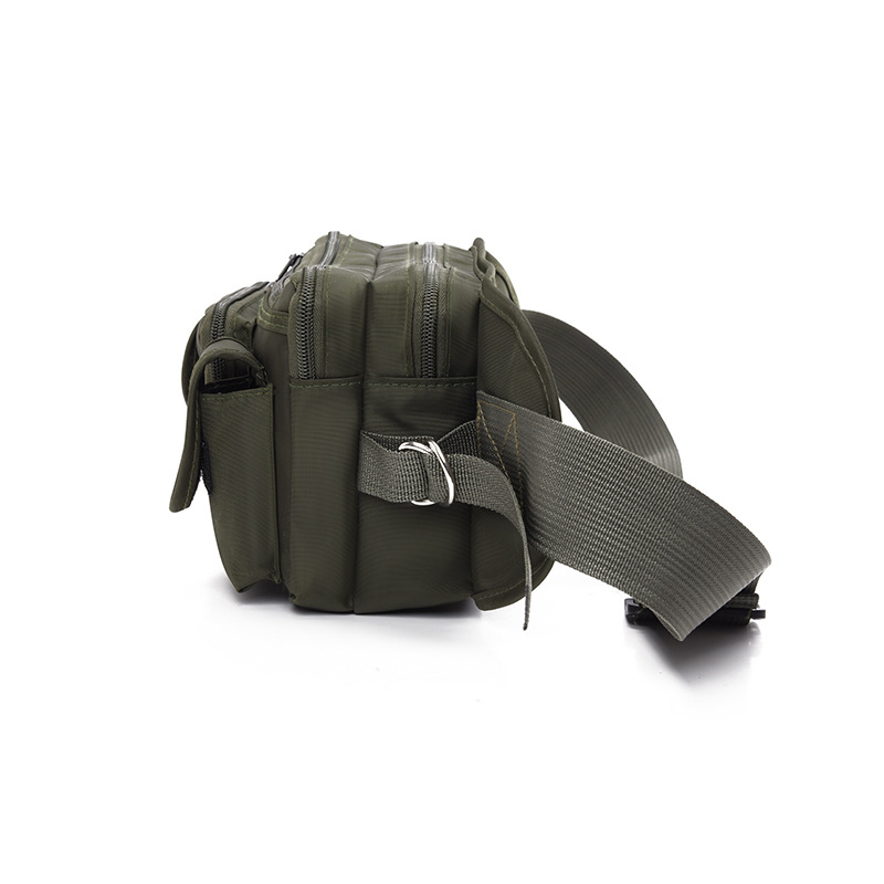 Oxford cloth water-repellent waist bag men's outdoor sports large capacity multifunctional single shoulder crossbody bag chest bag