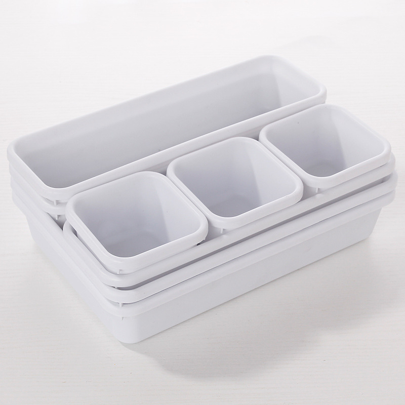 Household plastic drawer type nail art storage box free combination divider tray cosmetic storage box office