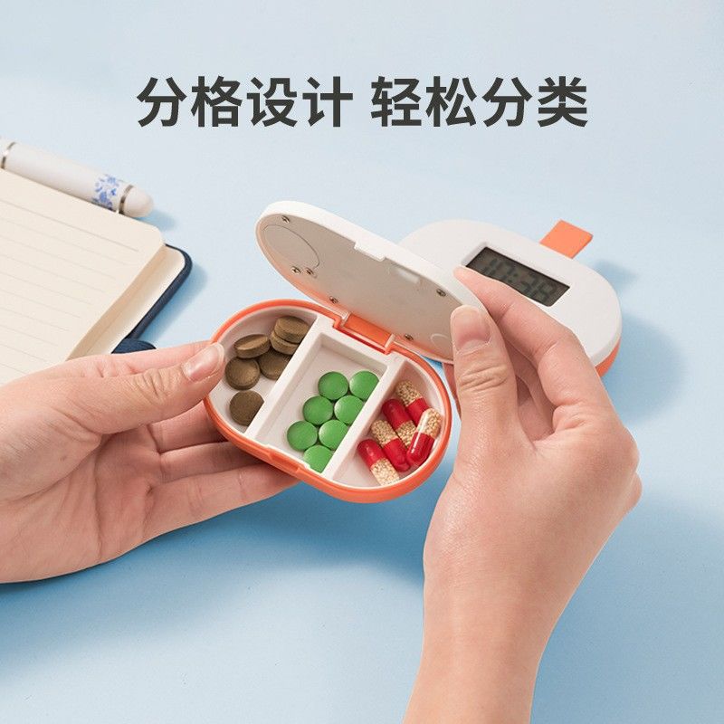Smart Electronic Pill Box Timer Reminder for Taking Medicine Smart Reminder for Elderly Special Pill Box Reminder Portable