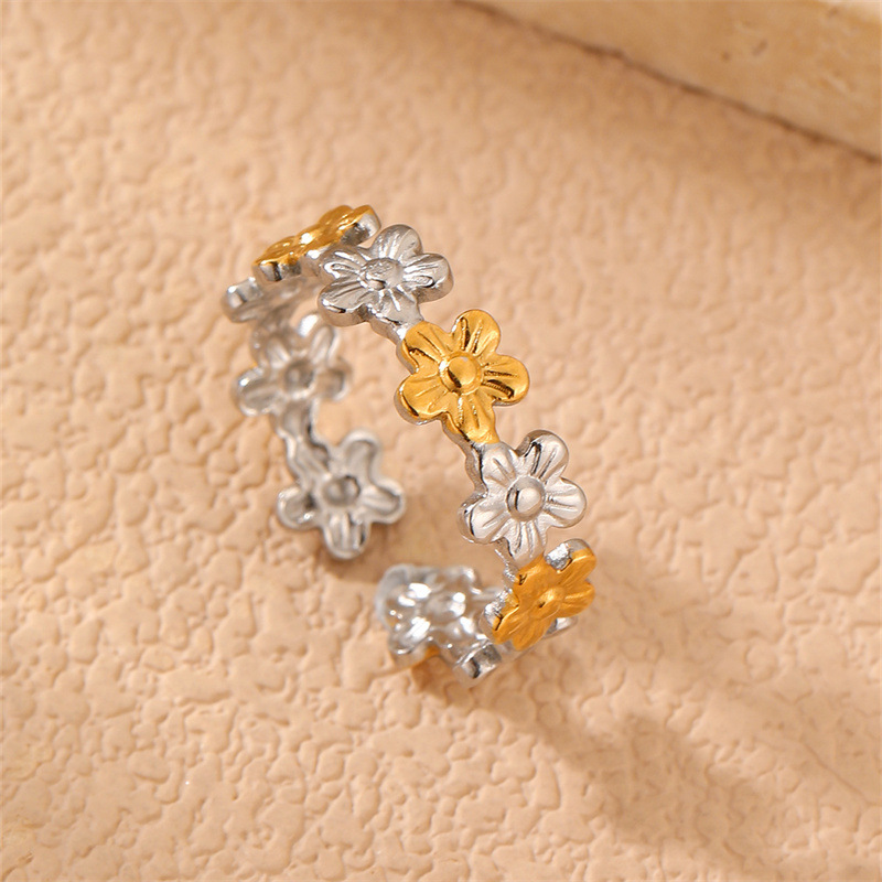 RZ0827 Exaggerated Metal Women's Ring Summer Ocean Style Vacation Season Women's Ring Hoop Accessory