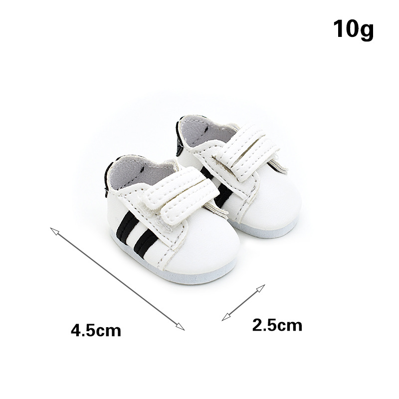 Chubby Body 20cm Cotton Doll Lace-Up Shoes Sneakers 14-Inch Doll Casual Sports Shoes