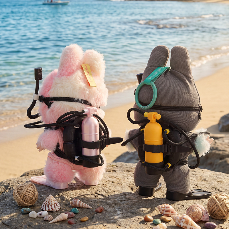 Suitable for Labubu labubu 17cm Doll Clothes Accessories Professional Diving Equipment Swimming Sports Scuba Set