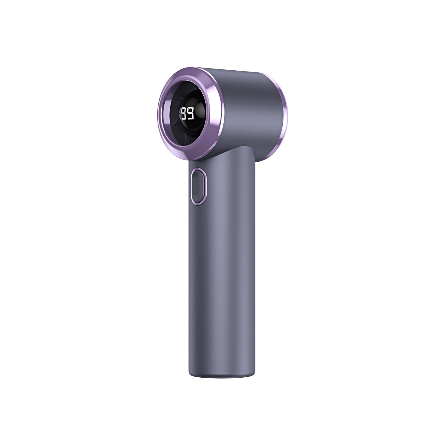 New T236 High Speed Handheld Mini Fan USB Charging Digital Display Outdoor Portable Pocket Small Fan
