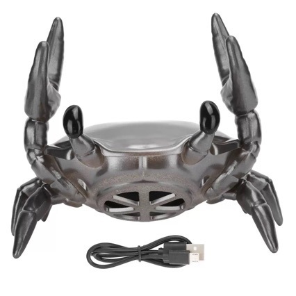 Crab Bluetooth Speaker Home Decoration Card USB Phone Holder Player Bass Gift Audio