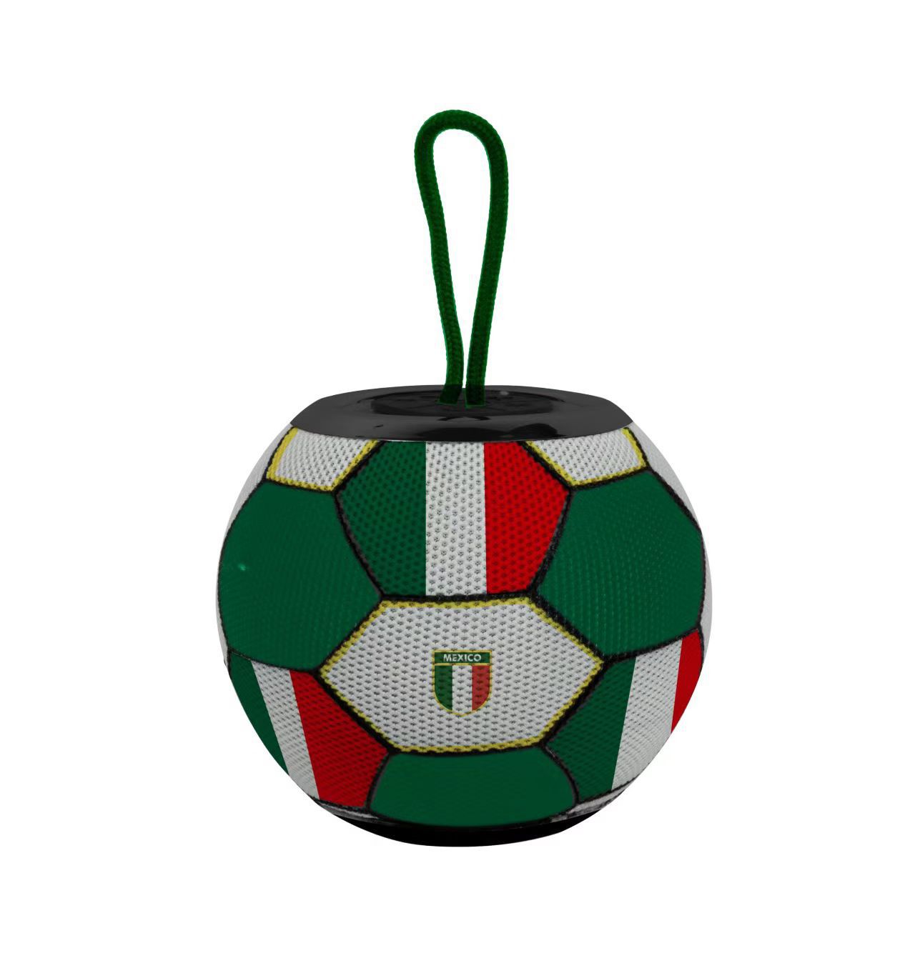 World Cup Fabric Round Gift Portable Desktop RGB Lighting Outdoor Subwoofer Bluetooth Speaker