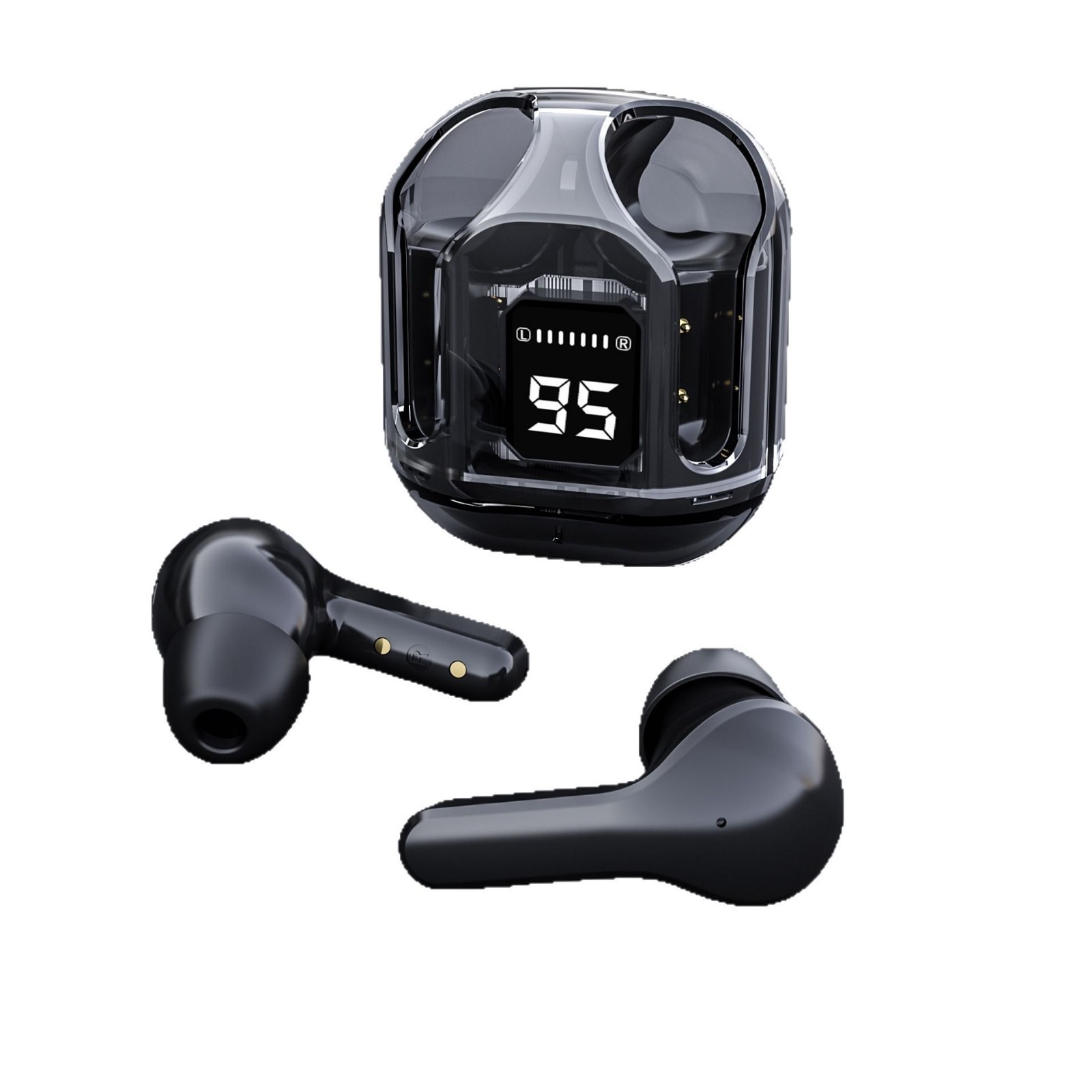 A6s E6s E7s Air31 Transparent Bluetooth Headset Long Battery Life Digital Display Wireless Headset