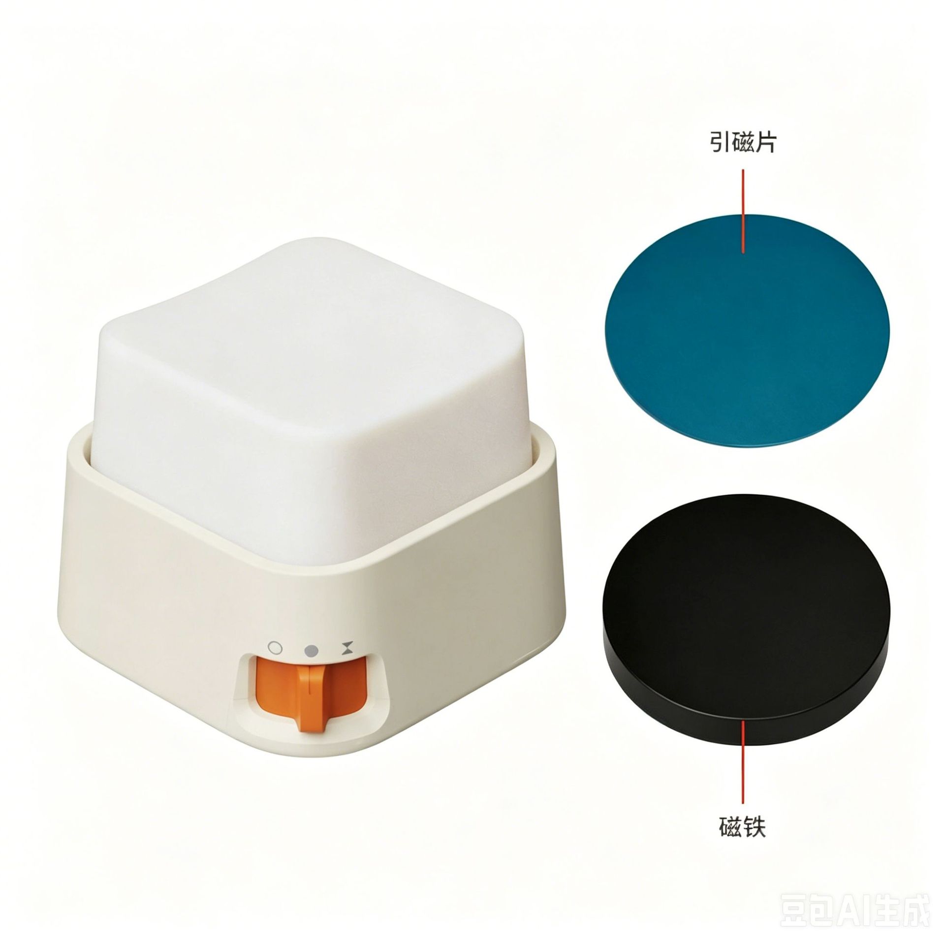 Magnetic Button Night Light Stepless Dimming Bedroom Children's Bedside Atmosphere Light