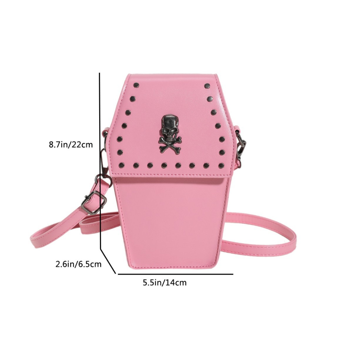 2025 Cross Skull Geometric Single-Shoulder Underarm Bag, Textured Shoulder Bag